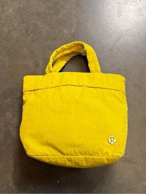 Lululemon Yellow Tote Bag
